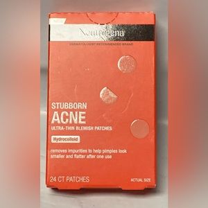 Neutrogena Stubborn Acne Pimple 24 Patches, Acne Treatment for Face, Ultra-Thin